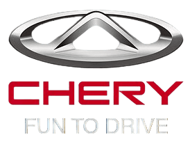 Chery logo with "Fun to Drive" slogan.