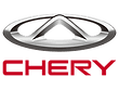 Chery logo on a black background.